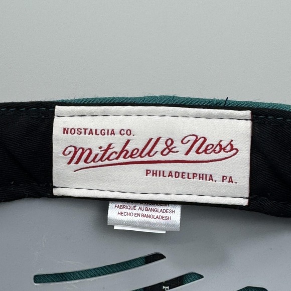 Anaheim Ducks Hat Cap Snap Back Teal Black NHL Hockey Mens Throwback Script - Picture 7 of 10